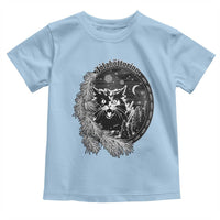Funny Yule Black Cat Mistletoe Jolakotturinn Toddler T Shirt