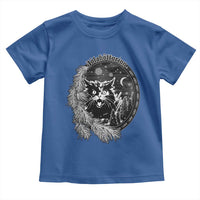 Funny Yule Black Cat Mistletoe Jolakotturinn Toddler T Shirt