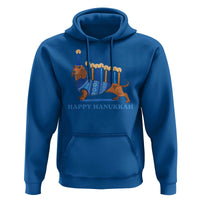 Funny Happy Hanukkah Dachshund Wiener Dog Menorah Hoodie