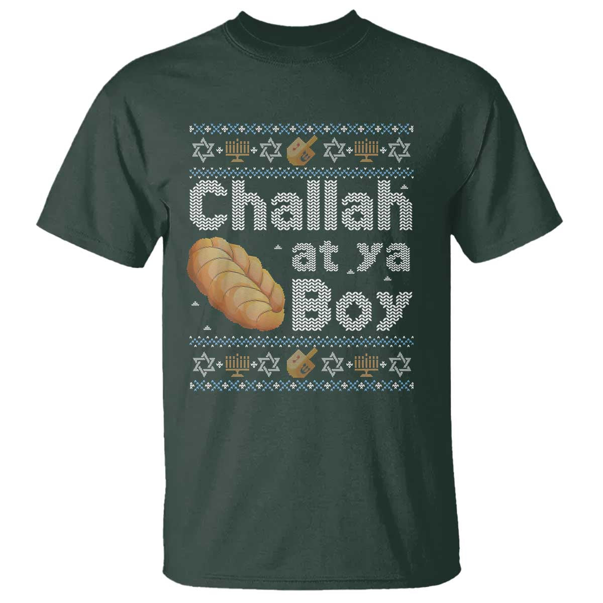 Funny Hanukkah T Shirt Challah At Ya Boy Jewish Holiday - Wonder Print Shop