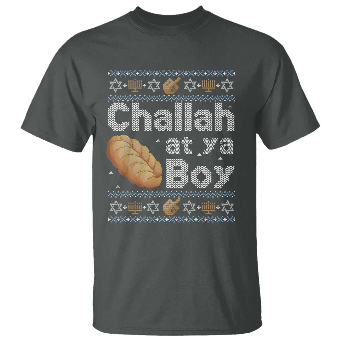 Funny Hanukkah T Shirt Challah At Ya Boy Jewish Holiday - Wonder Print Shop