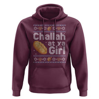 Funny Hanukkah Hoodie Challah At Ya Girl Jewish Holiday