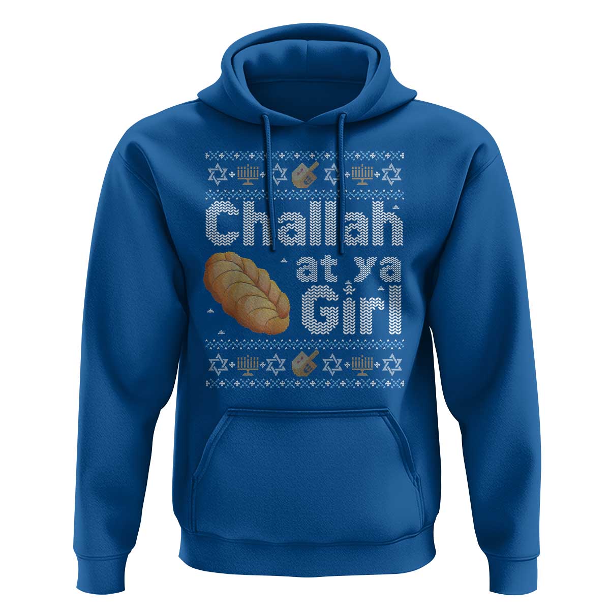 Funny Hanukkah Hoodie Challah At Ya Girl Jewish Holiday