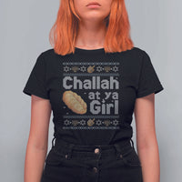 Funny Hanukkah T Shirt For Women Challah At Ya Girl Jewish Holiday - Wonder Print Shop