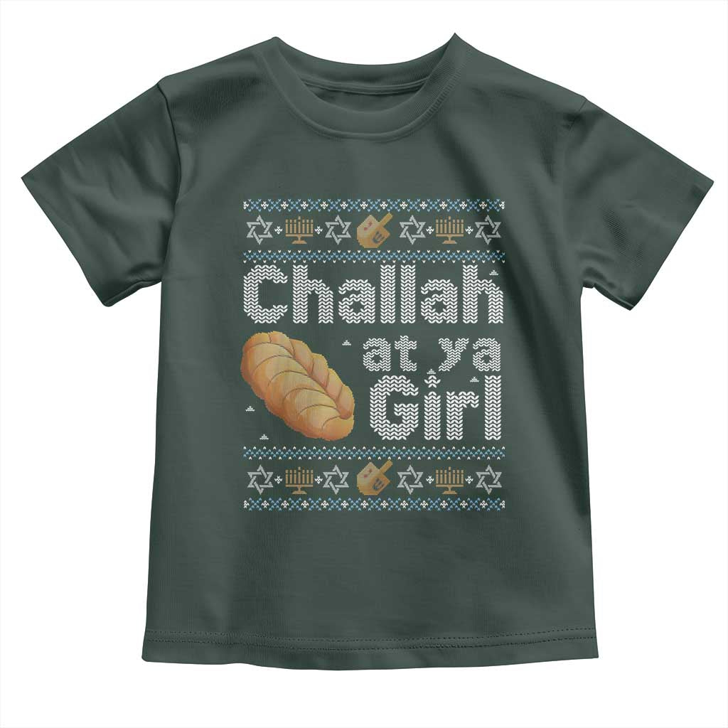 Funny Hanukkah Toddler T Shirt Challah At Ya Girl Jewish Holiday