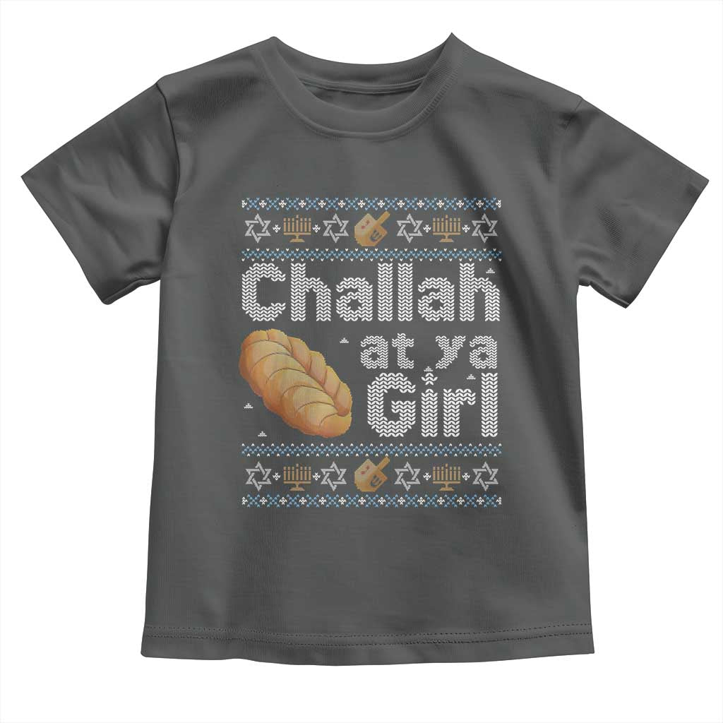 Funny Hanukkah Toddler T Shirt Challah At Ya Girl Jewish Holiday