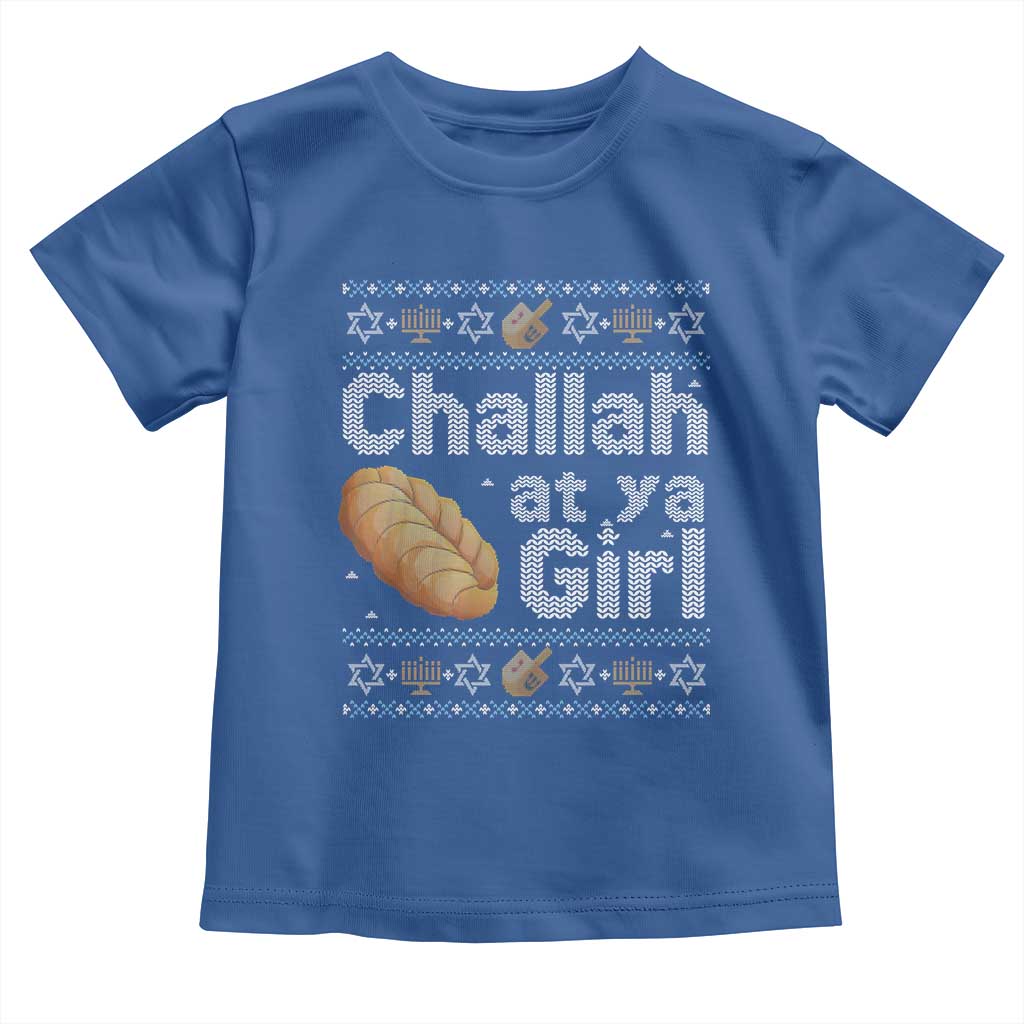 Funny Hanukkah Toddler T Shirt Challah At Ya Girl Jewish Holiday