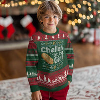 Funny Hanukkah Ugly Christmas Sweater Challah At Ya Girl Jewish Holiday - Wonder Print Shop