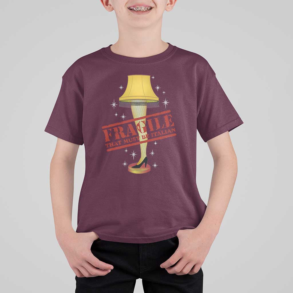 Funny Fragile That Must Be Italian Christmas Movie T Shirt For Kid - Wonder Print Shop