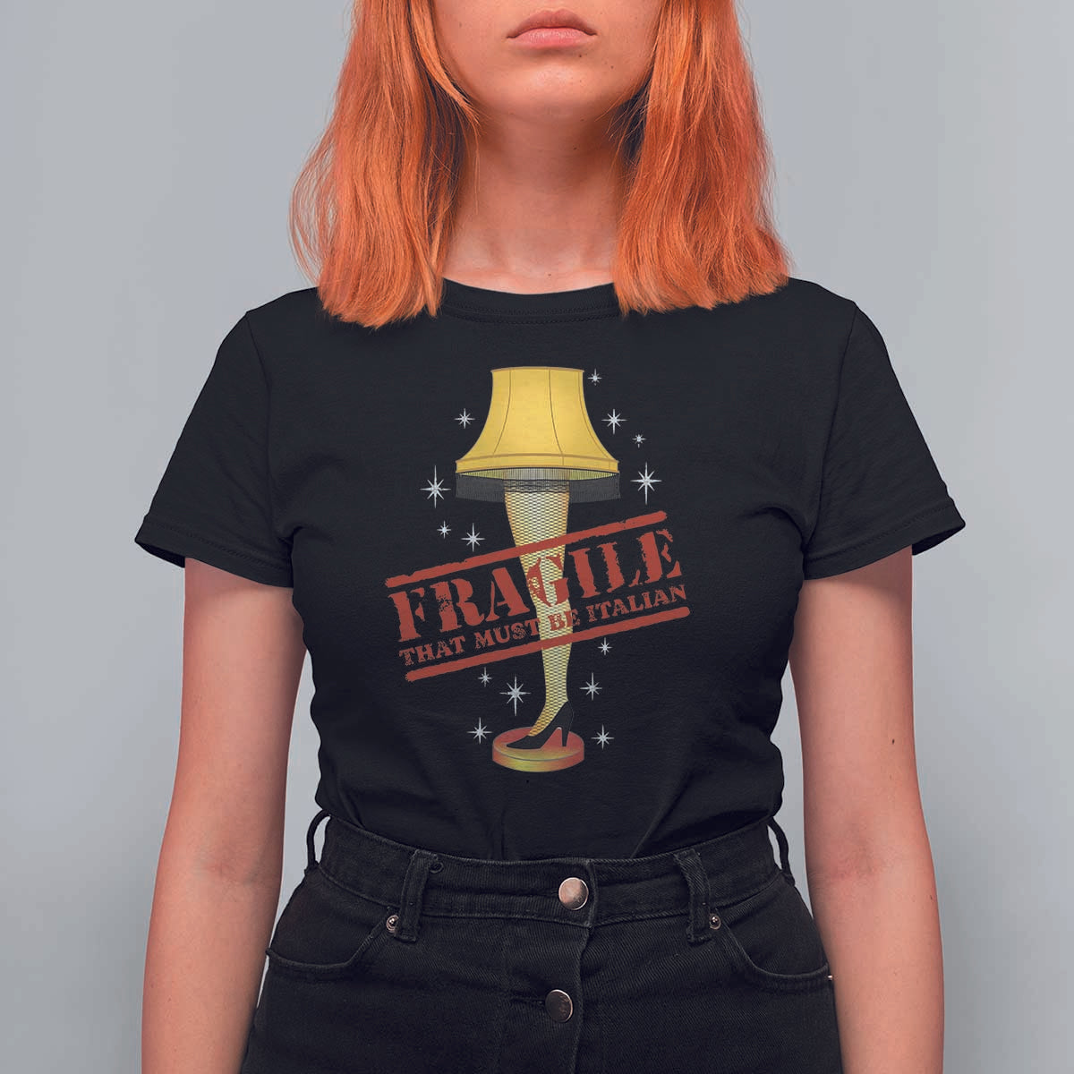 Funny Fragile That Must Be Italian Christmas Movie T Shirt For Women - Wonder Print Shop