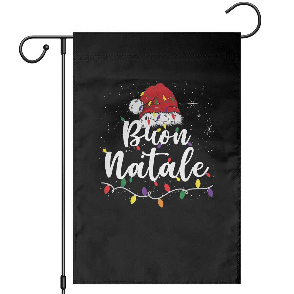 Funny Buon Natale Garden Flag Italian Christmas Italy Pride Santa Hat - Wonder Print Shop