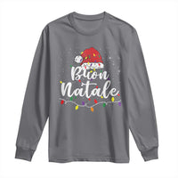 Funny Buon Natale Long Sleeve Shirt Italian Christmas Italy Pride Santa Hat