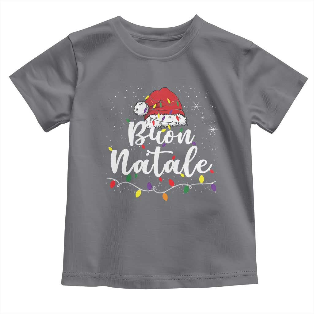 Funny Buon Natale Toddler T Shirt Italian Christmas Italy Pride Santa Hat