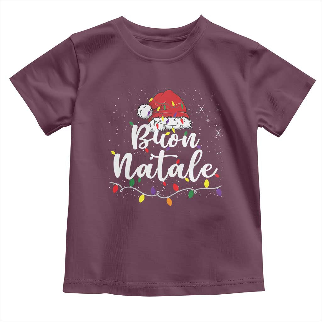 Funny Buon Natale Toddler T Shirt Italian Christmas Italy Pride Santa Hat