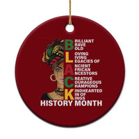 Black History Month Brilliant Brave Bold Ceramic Ornament African American Pride