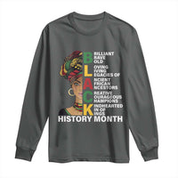 Black History Month Brilliant Brave Bold Long Sleeve Shirt African American Pride