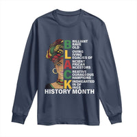 Black History Month Brilliant Brave Bold Long Sleeve Shirt African American Pride