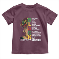 Black History Month Brilliant Brave Bold Toddler T Shirt African American Pride