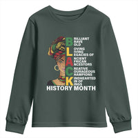 Black History Month Brilliant Brave Bold Youth Sweatshirt African American Pride