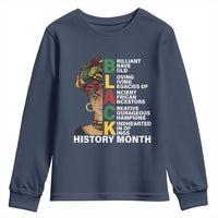 Black History Month Brilliant Brave Bold Youth Sweatshirt African American Pride