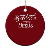 My Heart Belongs To Jesus Ceramic Ornament Christian Religious God Valentine's Day - Wonder Print Shop
