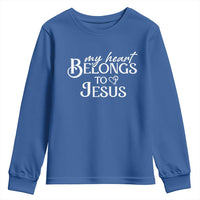 My Heart Belongs To Jesus Youth Sweatshirt Christian Religious God Valentine's Day