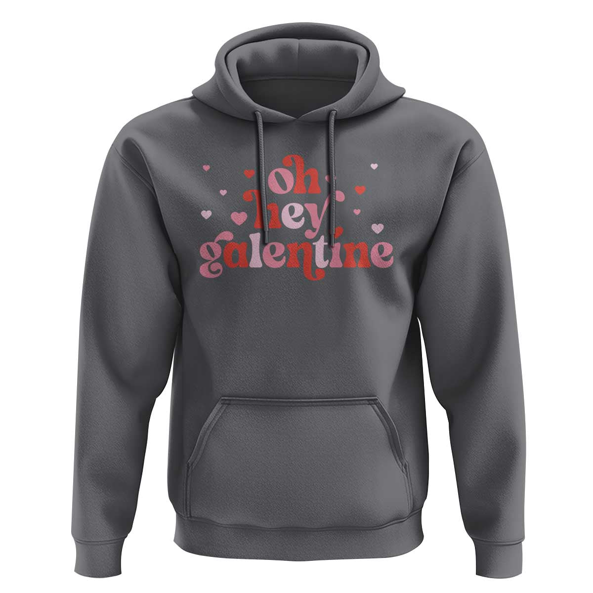 Funny Galentine's Day Hoodie Oh Hey Galentine Retro Heart