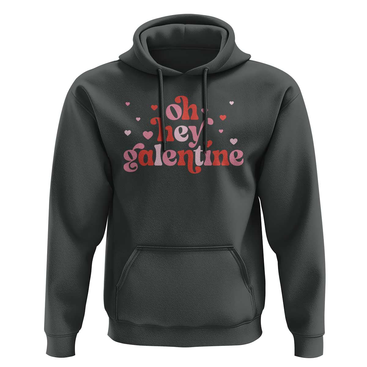 Funny Galentine's Day Hoodie Oh Hey Galentine Retro Heart
