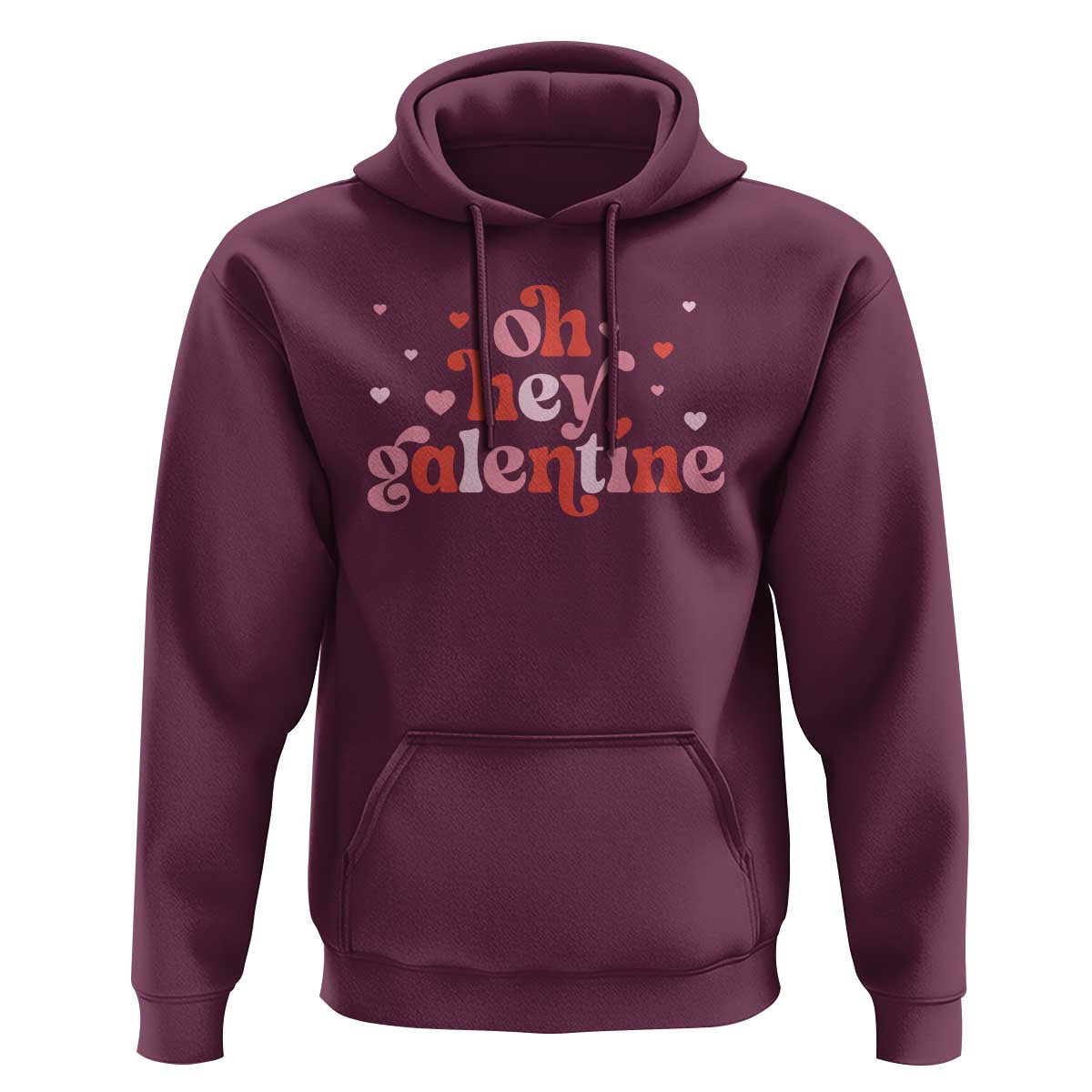 Funny Galentine's Day Hoodie Oh Hey Galentine Retro Heart