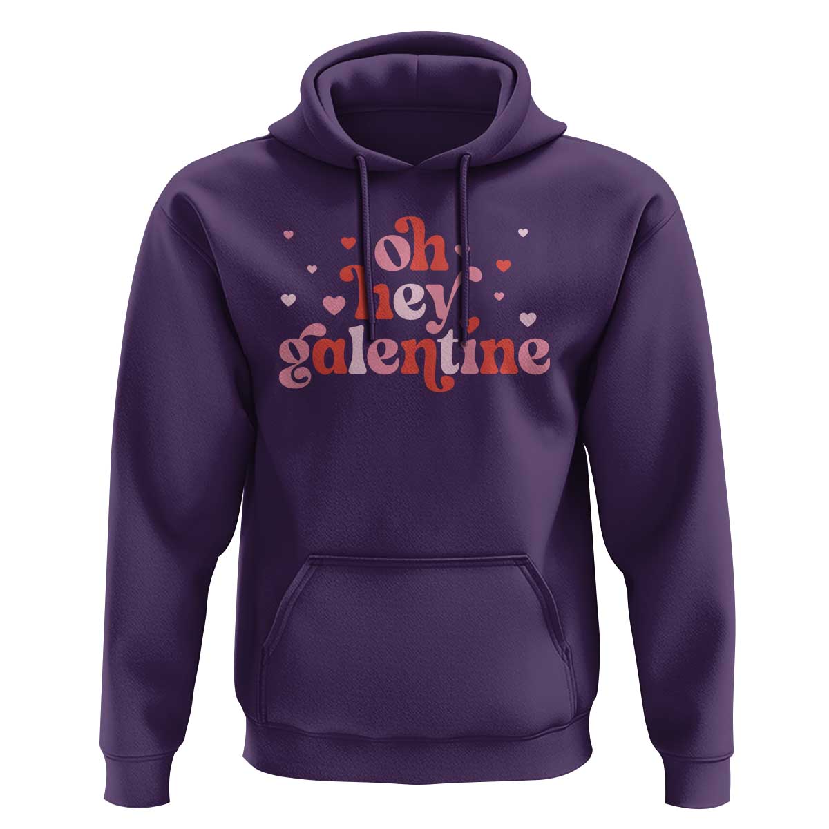 Funny Galentine's Day Hoodie Oh Hey Galentine Retro Heart