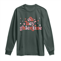 Funny Galentine's Day Long Sleeve Shirt Oh Hey Galentine Retro Heart