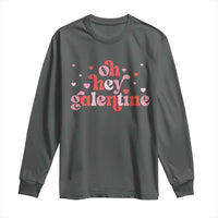 Funny Galentine's Day Long Sleeve Shirt Oh Hey Galentine Retro Heart