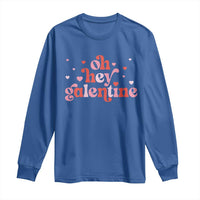 Funny Galentine's Day Long Sleeve Shirt Oh Hey Galentine Retro Heart