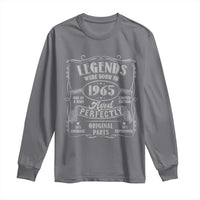 Funny Birthday Legends Were Born In 1965 Long Sleeve Shirt Vintage BDay Father's Day