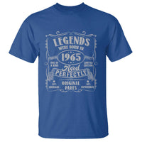 Funny Birthday Legends Were Born In 1965 T Shirt Vintage BDay Father's Day