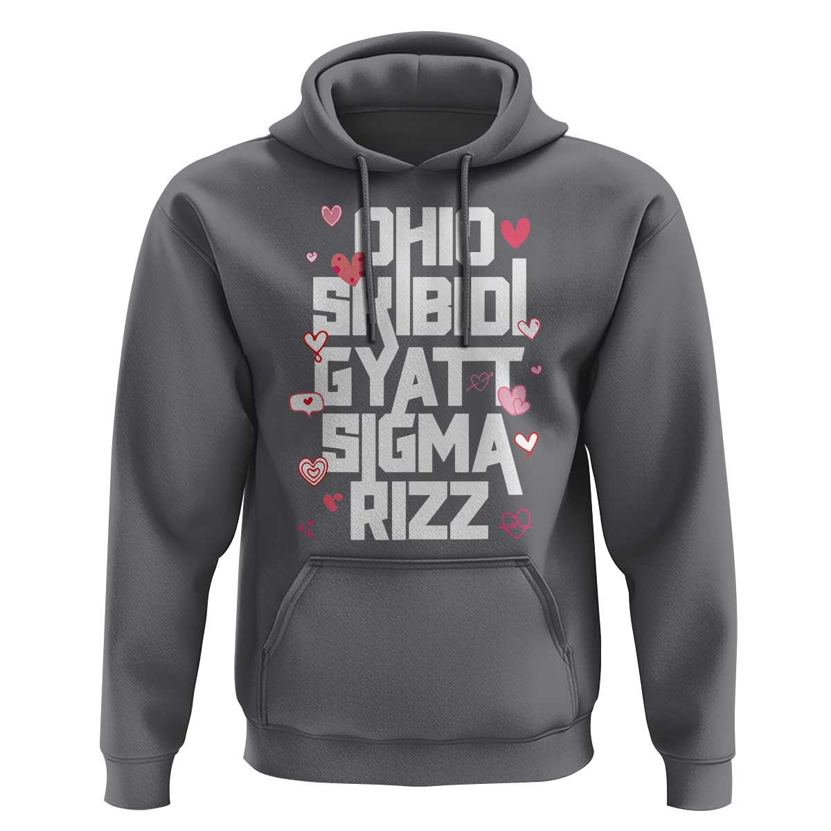 Funny Skibidi Rizz Gyatt Ohio Sigma Valentine's Day Hoodie