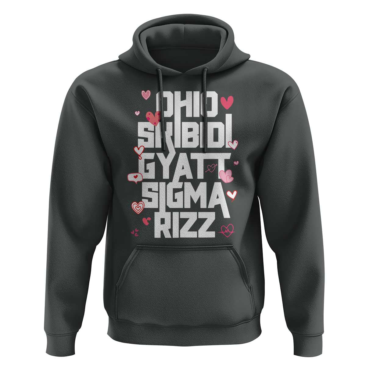 Funny Skibidi Rizz Gyatt Ohio Sigma Valentine's Day Hoodie