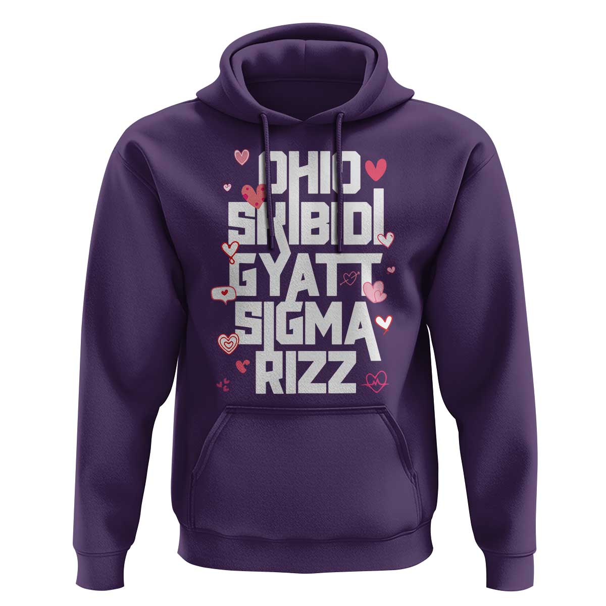 Funny Skibidi Rizz Gyatt Ohio Sigma Valentine's Day Hoodie