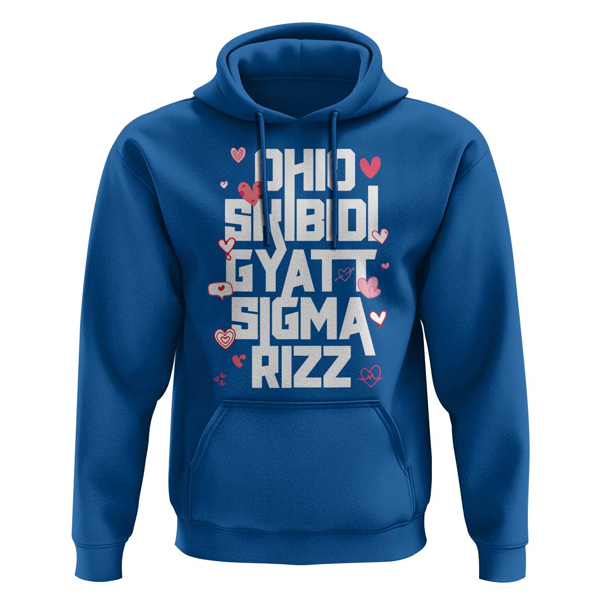 Funny Skibidi Rizz Gyatt Ohio Sigma Valentine's Day Hoodie