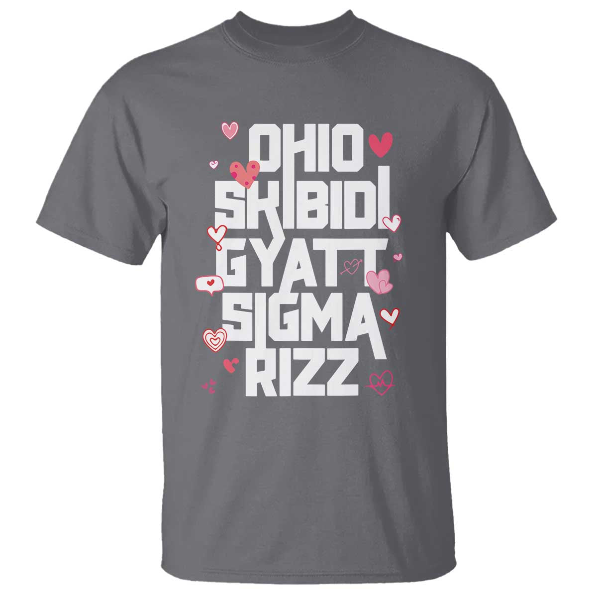 Funny Skibidi Rizz Gyatt Ohio Sigma Valentine's Day T Shirt