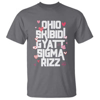 Funny Skibidi Rizz Gyatt Ohio Sigma Valentine's Day T Shirt