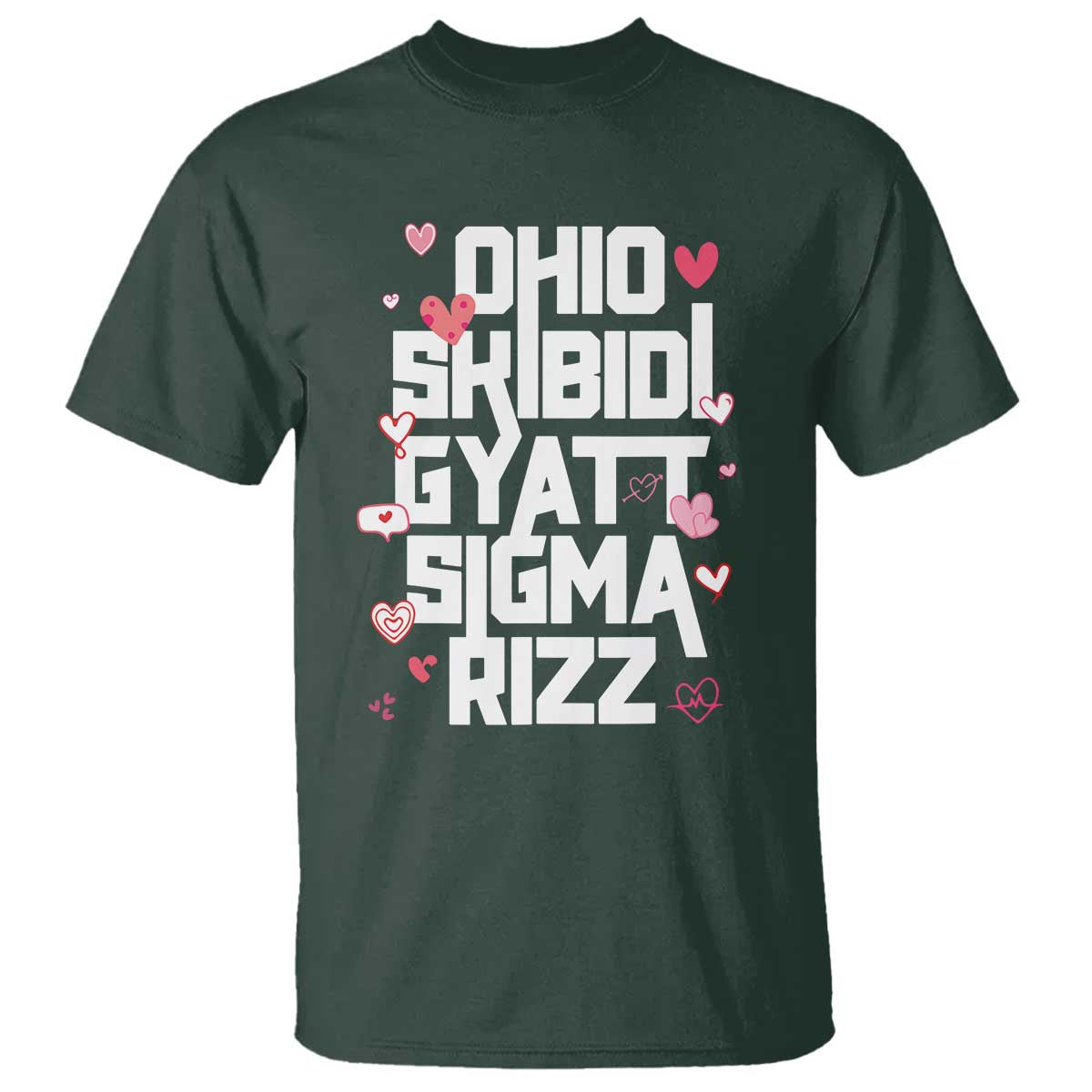 Funny Skibidi Rizz Gyatt Ohio Sigma Valentine's Day T Shirt
