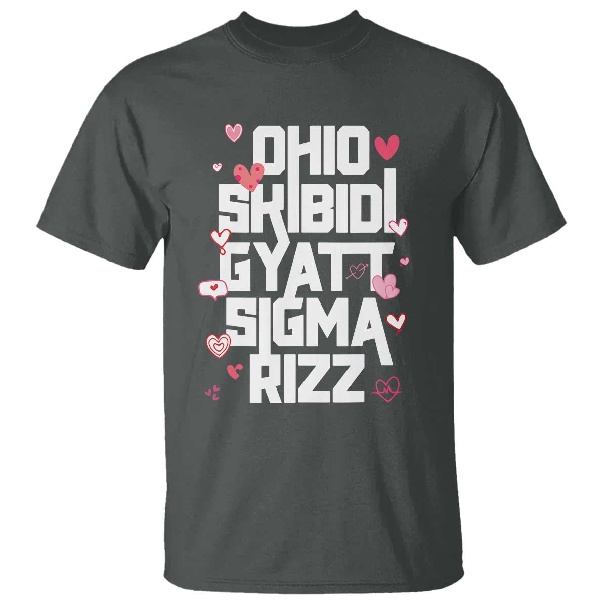 Funny Skibidi Rizz Gyatt Ohio Sigma Valentine's Day T Shirt