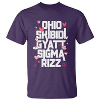 Funny Skibidi Rizz Gyatt Ohio Sigma Valentine's Day T Shirt