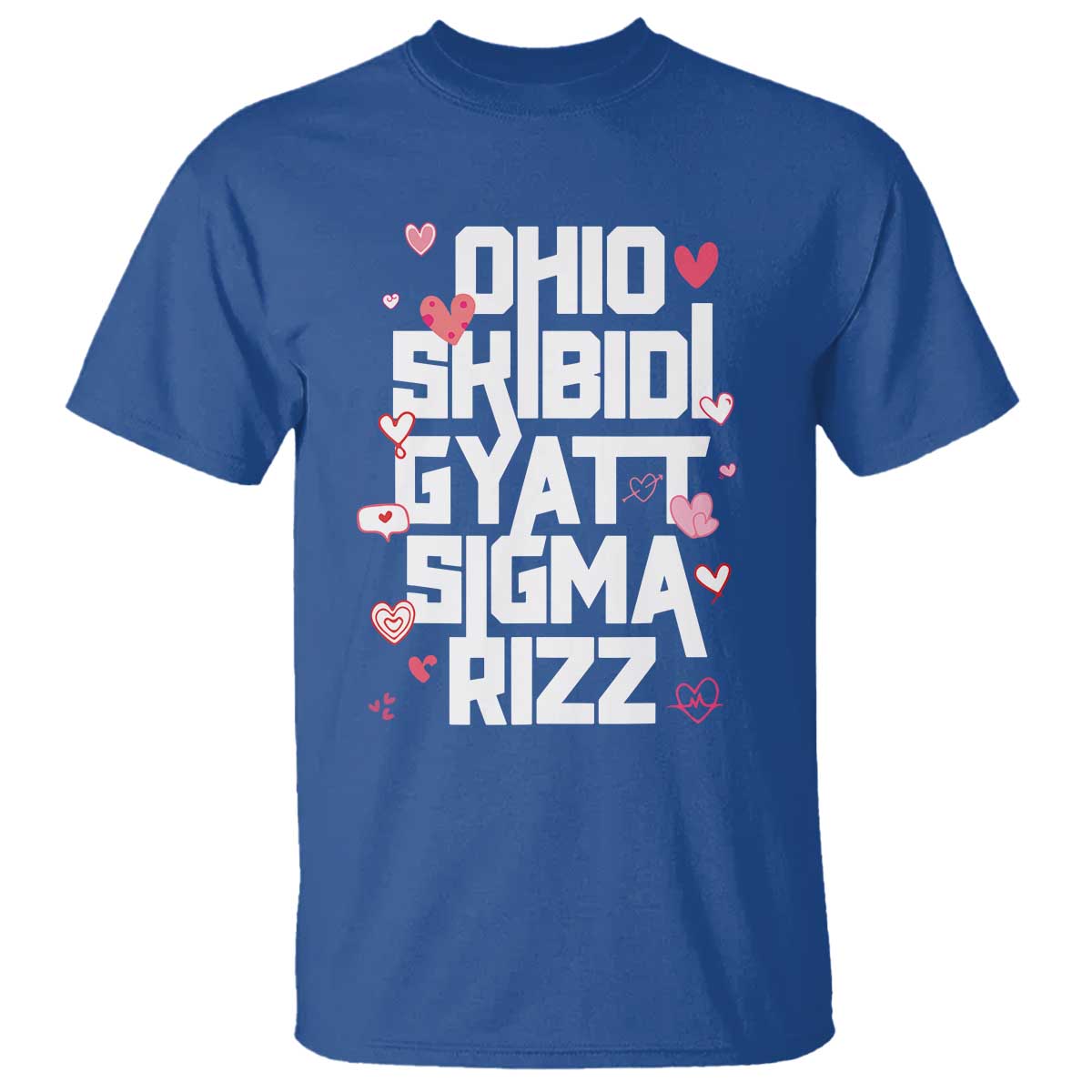 Funny Skibidi Rizz Gyatt Ohio Sigma Valentine's Day T Shirt