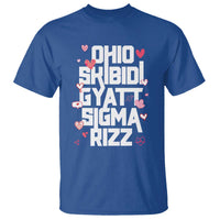 Funny Skibidi Rizz Gyatt Ohio Sigma Valentine's Day T Shirt