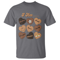 African American Proud Black History Month T Shirt Melanin Hearts