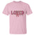 Loved John 3:16 T Shirt Christian Religious God Bible Verses Valentine's Day Pink Bow