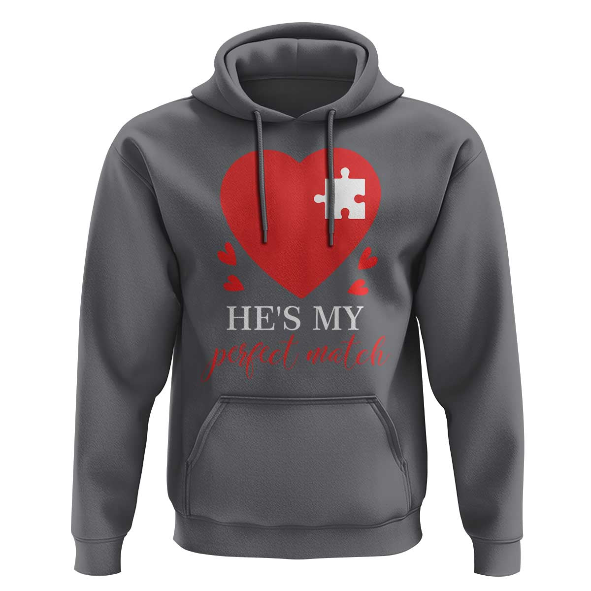 Funny He's My Perfect Match Valentine's Day Couple Matching Hoodie