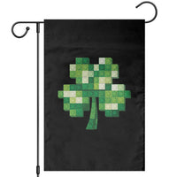 Funny St Patricks Day Shamrock Building Blocks Bricks Garden Flag